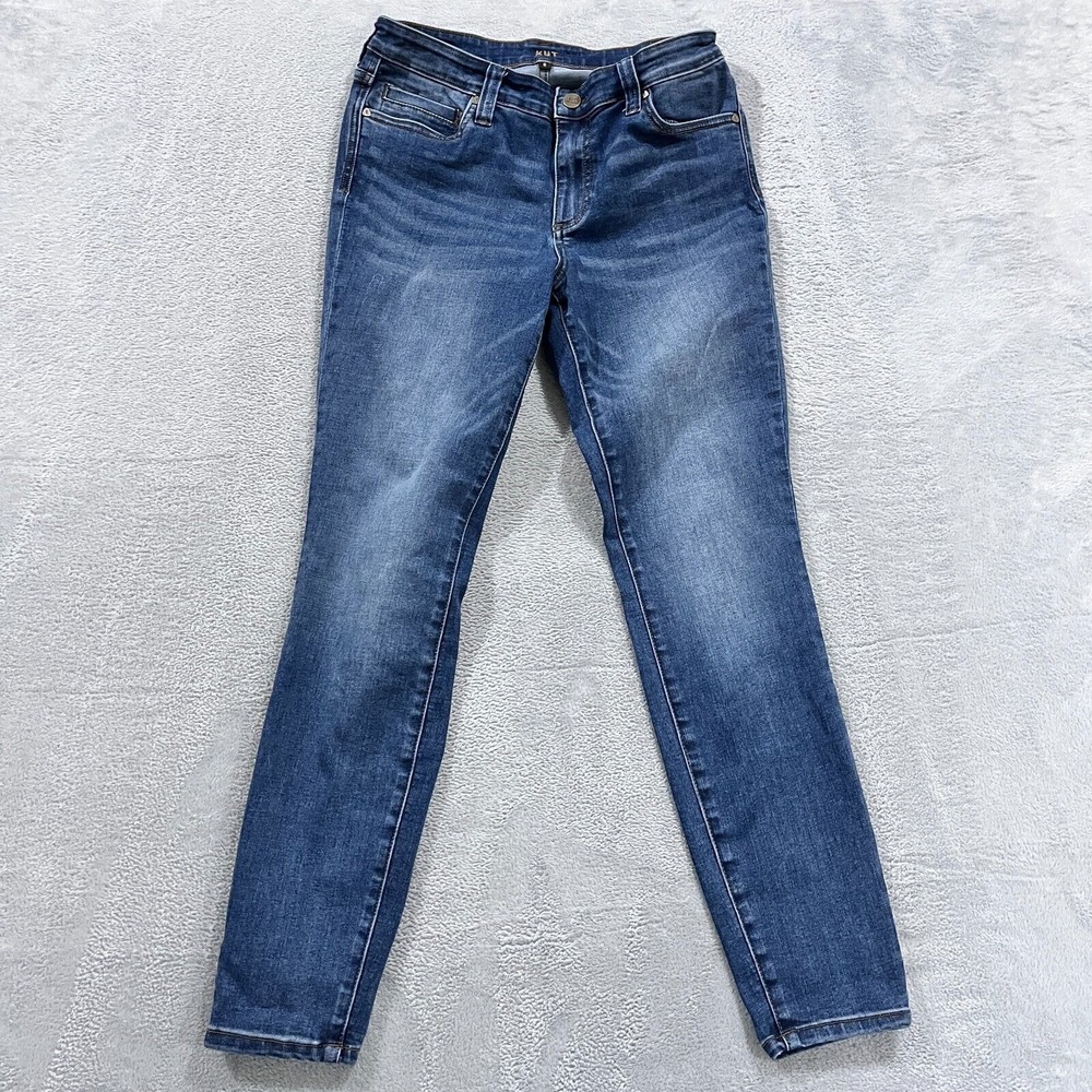 KUT From The Kloth Blue Jeans‎ Women's 8 Skinny Denim Stretch Mid Rise